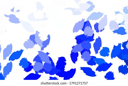 Light BLUE vector pattern with random forms. Illustration with colorful gradient shapes in abstract style. Best smart design for your business.