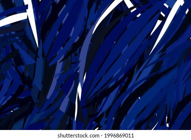 Light BLUE vector pattern with random forms. Colorful chaotic forms with gradient in modern style. Background for a cell phone.