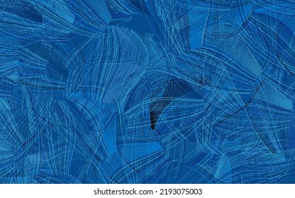 Light BLUE vector pattern with random forms.