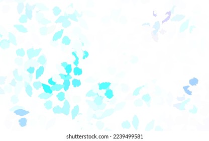 Light BLUE vector pattern with random forms. Simple colorful illustration with abstract gradient shapes. Best smart design for your business.