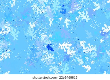 Light BLUE vector pattern with random forms. Simple colorful illustration with abstract gradient shapes. Simple design for your web site.