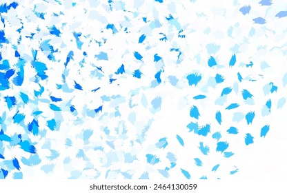 Light BLUE vector pattern with random forms. Illustration with colorful gradient shapes in abstract style. Best smart design for your business.
