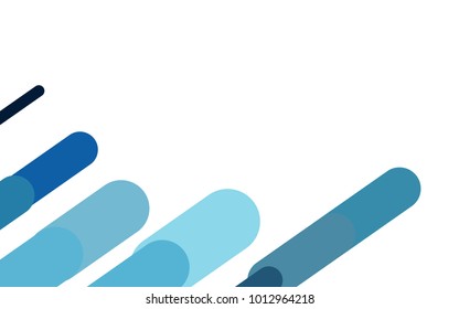 Light BLUE vector pattern with rounded lines. Blurred decorative design in simple style with lines. Best design for your ad, poster, banner.