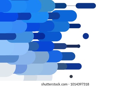 Light BLUE vector pattern with rounded lines. Capsules on blurred abstract background with gradient. The pattern can be used for medical ad, booklets, leaflets