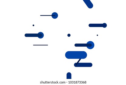 Light BLUE vector pattern with rounded lines. Blurred decorative design in simple style with lines. Smart design for your business advert.