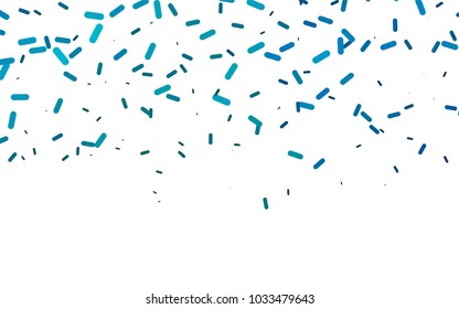 Light BLUE vector pattern with rounded lines. Capsules on blurred abstract background with gradient. The template can be used as a background.