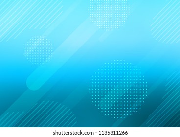 Light BLUE vector pattern with rounded lines, dots. Capsules on blurred abstract background with gradient dots. Smart design for your business advert.