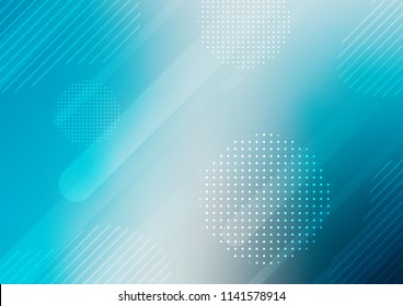 Light BLUE vector pattern with rounded lines, dots. Capsules on blurred abstract background with gradient dots. The pattern can be used for busines ad, booklets, leaflets