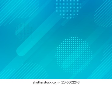 Light BLUE vector pattern with rounded lines, dots. Capsules on blurred abstract background with gradient dots. The pattern can be used for websites.