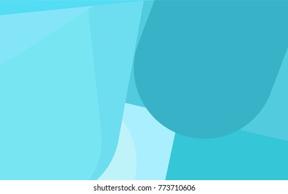 Light BLUE vector pattern with rounded lines. Modern geometrical abstract illustration with staves. The pattern can be used for medical ad, booklets, leaflets