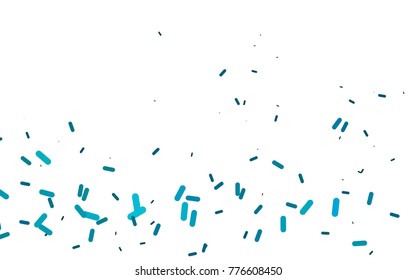 Light BLUE vector pattern with rounded lines. Blurred decorative design in simple style with lines. Best design for your ad, poster, banner.