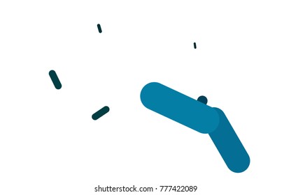 Light BLUE vector pattern with rounded lines. Capsules on blurred abstract background with gradient. Best design for your ad, poster, banner.