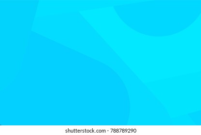 Light BLUE vector pattern with rounded lines. Blurred decorative design in simple style with lines. Best design for your ad, poster, banner.
