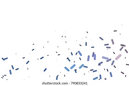 Light BLUE vector pattern with rounded lines. Blurred decorative design in simple style with lines. The pattern can be used for medical ad, booklets, leaflets