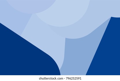 Light BLUE vector pattern with rounded lines. Modern geometrical abstract illustration with staves. The pattern can be used for medical ad, booklets, leaflets