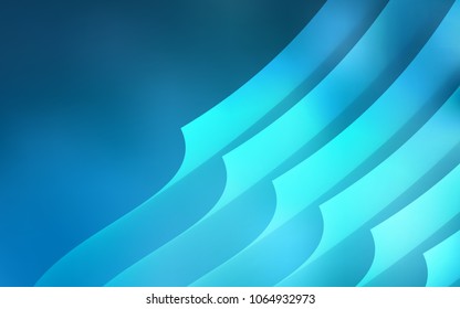 Light BLUE vector pattern with sharp lines. Decorative shining illustration with lines on abstract template. Best design for your ad, poster, banner.