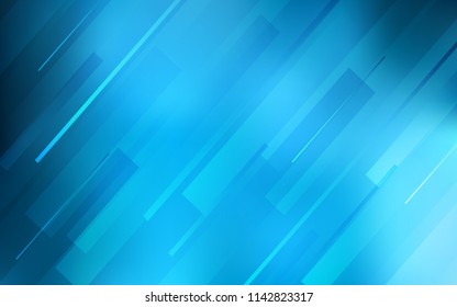 Light BLUE vector pattern with sharp lines. Glitter abstract illustration with colored sticks. Pattern for ads, posters, banners.