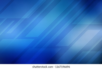 Light BLUE vector pattern with sharp lines. Modern geometrical abstract illustration with Lines. The pattern for ad, booklets, leaflets.