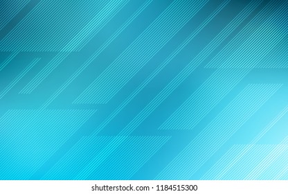 Light BLUE vector pattern with sharp lines. Blurred decorative design in simple style with lines. The pattern for ad, booklets, leaflets.