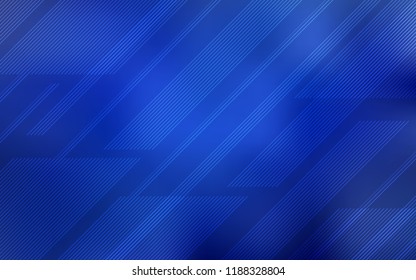 Light BLUE vector pattern with sharp lines. Shining colored illustration with sharp stripes. The pattern for ad, booklets, leaflets.