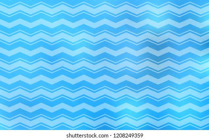 Light BLUE vector pattern with sharp lines. Glitter abstract illustration with colorful sticks. Pattern for ads, posters, banners.