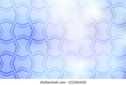 Light BLUE vector pattern with sharp lines. Modern geometrical abstract illustration with Lines. Pattern for your busines websites.