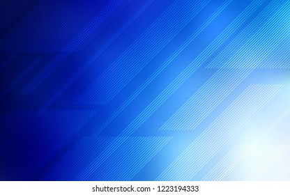 Light BLUE vector pattern with sharp lines. Lines on blurred abstract background with gradient. Template for your beautiful backgrounds.