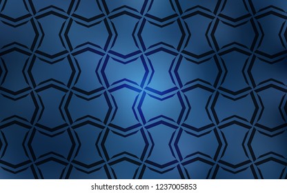 Light BLUE vector pattern with sharp lines. Blurred decorative design in simple style with lines. The pattern for ad, booklets, leaflets.