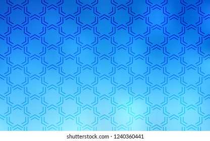 Light BLUE vector pattern with sharp lines. Shining colored illustration with sharp stripes. The pattern for ad, booklets, leaflets.