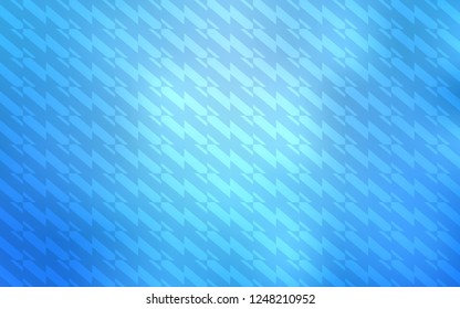 Light BLUE vector pattern with sharp lines. Shining colored illustration with sharp stripes. Best design for your ad, poster, banner.