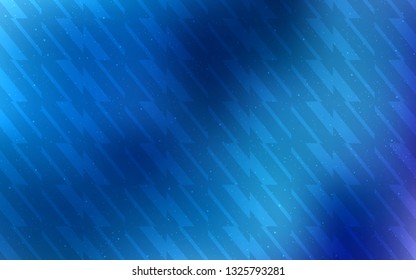 Light BLUE vector pattern with sharp lines. Shining colored illustration with sharp stripes. Pattern for ad, booklets, leaflets.