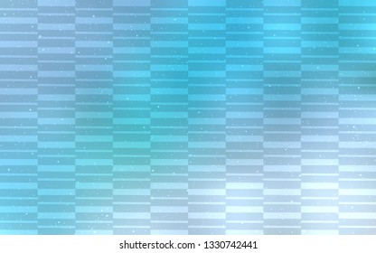 Light BLUE vector pattern with sharp lines. Colorful shining illustration with lines on abstract template. Best design for your ad, poster, banner.