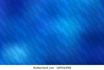Light BLUE vector pattern with sharp lines. Lines on blurred abstract background with gradient. Pattern for ads, posters, banners.