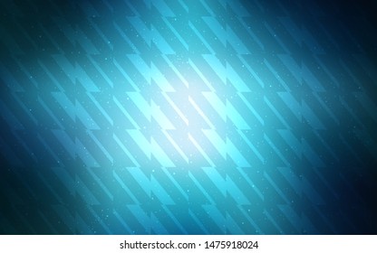 Light BLUE vector pattern with sharp lines. Lines on blurred abstract background with gradient. Smart design for your business advert.