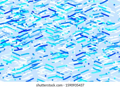 Light BLUE vector pattern with sharp lines. Glitter abstract illustration with colorful sticks. Smart design for your business advert.