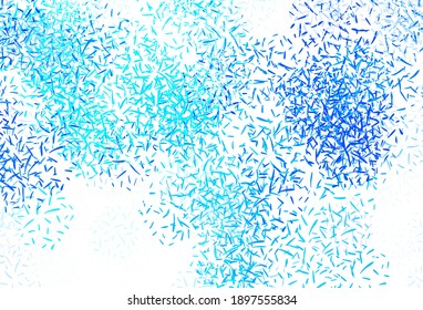Light BLUE vector pattern with sharp lines. Blurred decorative design in simple style with lines. Pattern for ad, booklets, leaflets.