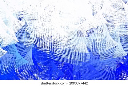 Light BLUE vector pattern with sharp lines. Lines on blurred abstract background with gradient. Pattern for your busines websites.