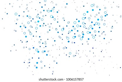 Light BLUE vector pattern with spheres. Illustration with set of shining colorful abstract circles. New design for ad, poster, banner of your website. Light BLUE vector pattern with spheres. Illustration with set of shining colorful abstract circles. New design for ad, poster, banner of your website.