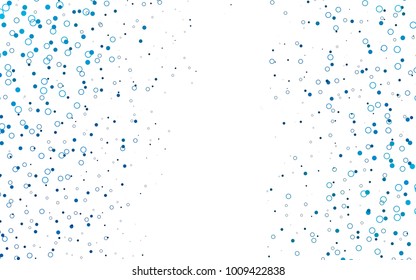 Light BLUE vector  pattern with spheres. Illustration with set of shining colorful abstract circles. Beautiful design for your business natural advert.