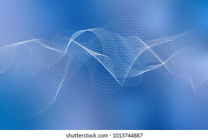 Light BLUE vector pattern with spheres. Modern abstract illustration with colorful water drops. The pattern can be used for beautiful websites.