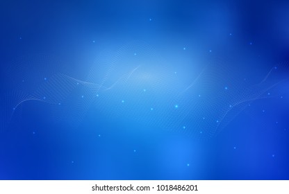 Light BLUE vector pattern with spheres. Abstract illustration with colored bubbles in nature style. The pattern can be used for aqua ad, booklets.