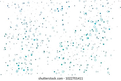 Light BLUE vector  pattern with spheres. Blurred decorative design in abstract style with bubbles. New design for ad, poster, banner of your website.