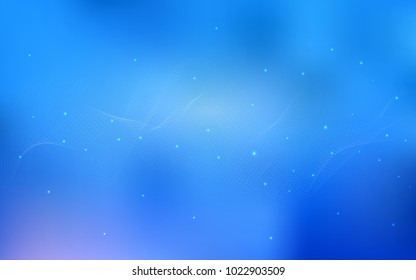 Light BLUE vector pattern with spheres. Blurred decorative design in abstract style with bubbles. The pattern can be used for aqua ad, booklets.