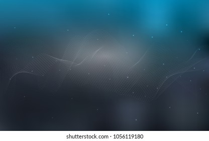 Light BLUE vector pattern with spheres. Modern abstract illustration with colorful water drops. Beautiful design for your business natural advert.