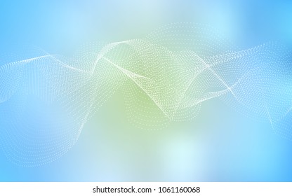 Light BLUE vector pattern with spheres. Modern abstract illustration with colorful water drops. Completely new template for your brand book.