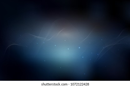 Light BLUE vector pattern with spheres. Illustration with set of shining colorful abstract circles. Beautiful design for your business natural advert.