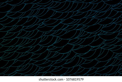 Light BLUE vector  pattern with spheres. Glitter abstract illustration with blurred drops of rain. Pattern can be used as texture of water, rain drops.