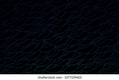 Light BLUE vector  pattern with spheres. Glitter abstract illustration with blurred drops of rain. Completely new template for your brand book.