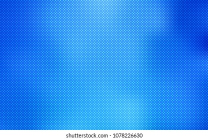 Light BLUE vector pattern with spheres. Glitter abstract illustration with blurred drops of rain. Pattern can be used as texture of wallpapers.