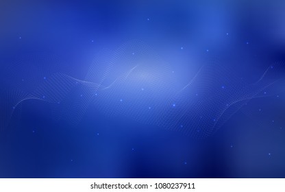 Light BLUE vector pattern with spheres. Abstract illustration with colored bubbles in nature style. Completely new template for your brand book.